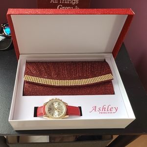 Womens clutch and watch set